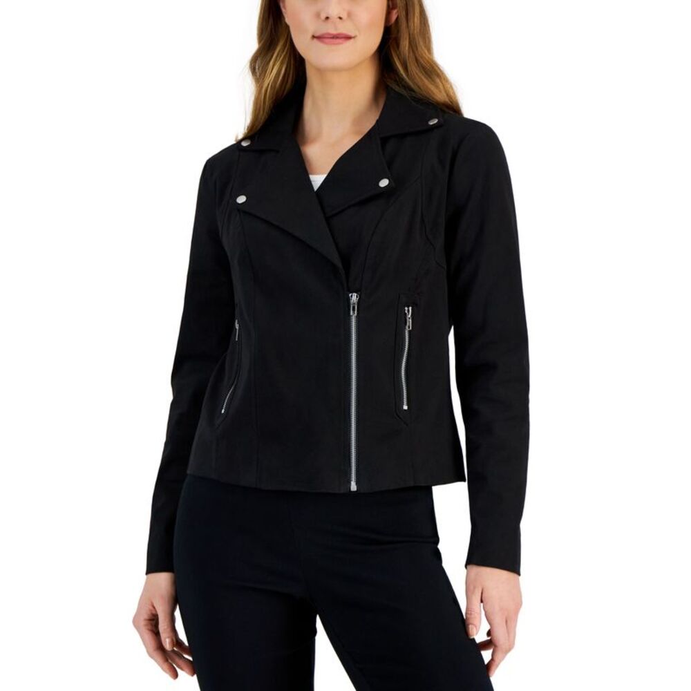 Women's Twill Moto Jacket